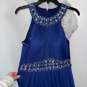 Stunning Royal Blue Embellished Prom Dress